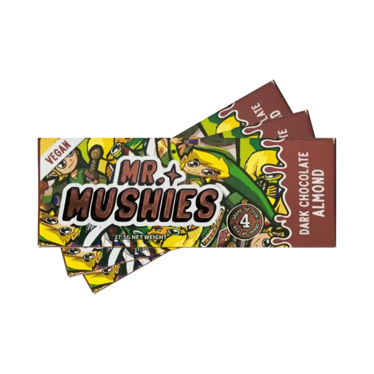 Mr. Mushies Mushroom Bar – Dark Chocolate Almond | 4g