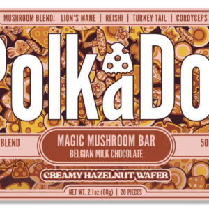 PolkaDot Chocolate Bar - Creamy Hazelnut Wafer | 10g Mushroom Blend