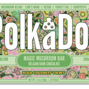 Polkadot Maui Coconut Twist Magic Mushroom Chocolate Bar