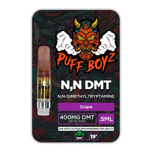 Puff Boyz N,N DMT Cartridge – Grape | 400MG/0.5ML (30-40 Pulls)