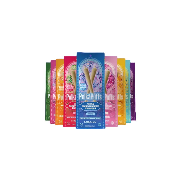 PolkaPuff 1.25g Saucy Diamonds THC-A Pre Rolls